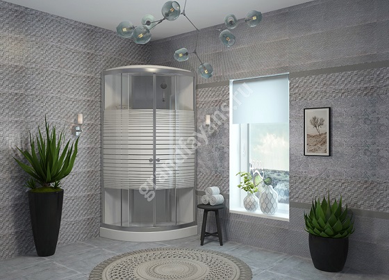 дизайн ванной комнаты 2022 с душевой кабиной